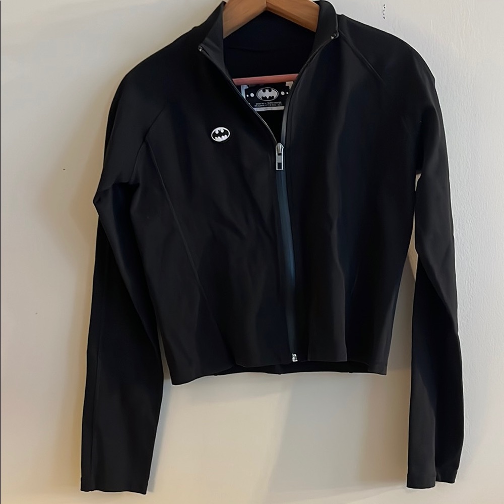 SMFK + Batman Dark Knight Zip Up Black Jacket Size 2 - Picture 1 of 4